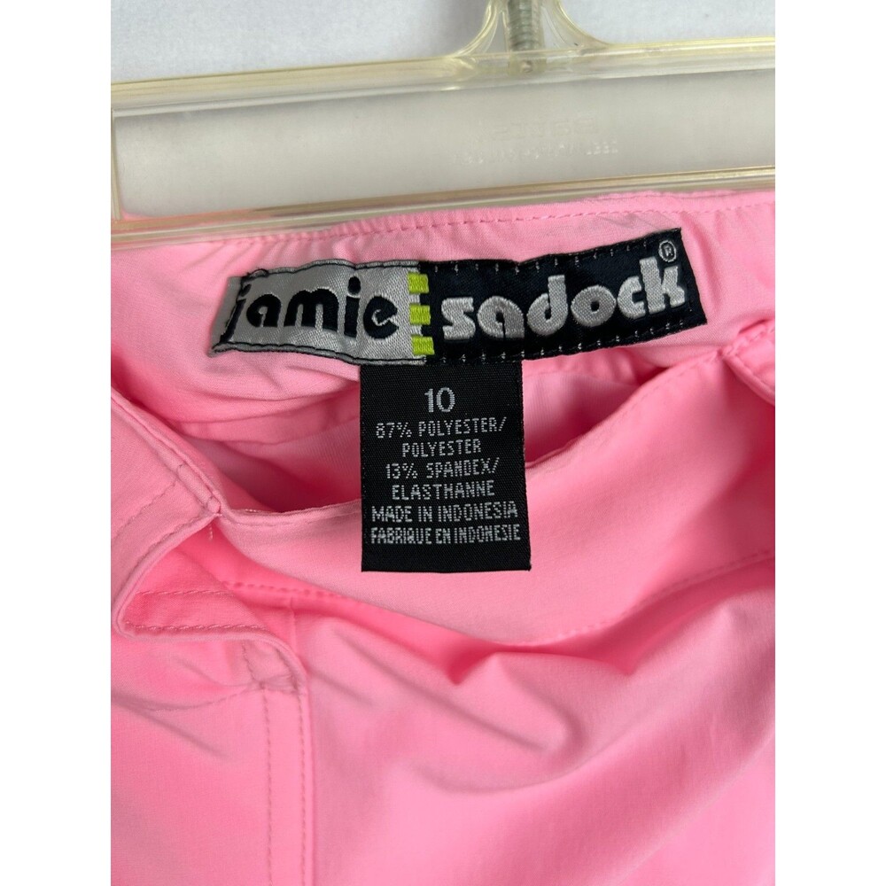 Jamie Sadock Womens Pink Golf Skort Size 10 Athletic Stretch Pockets Skirt Short - Picture 6 of 10